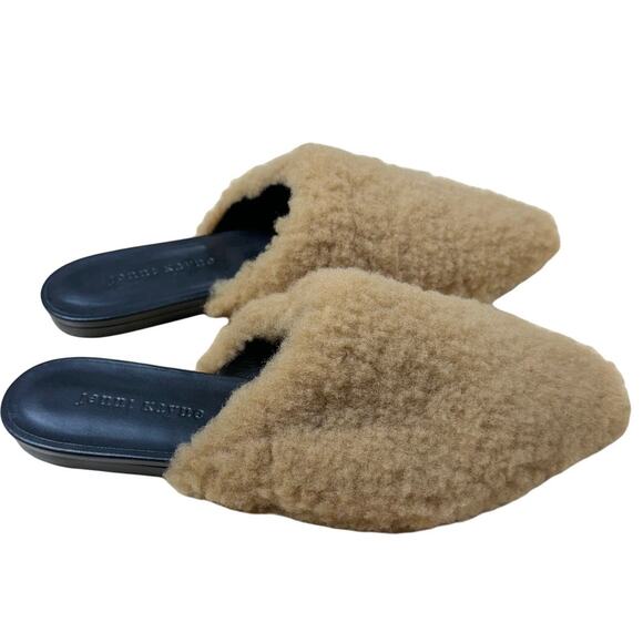 Jenni Kayne NWOB Shearling Mule Natural Color Flats Size 39 (US 9) Padded Insole - Picture 3 of 8